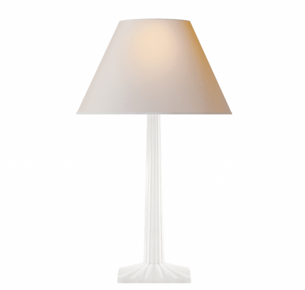 Strie Fluted Column Table Lamp