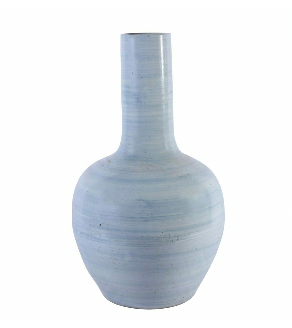 Lake Blue Porcelain Globular Vase