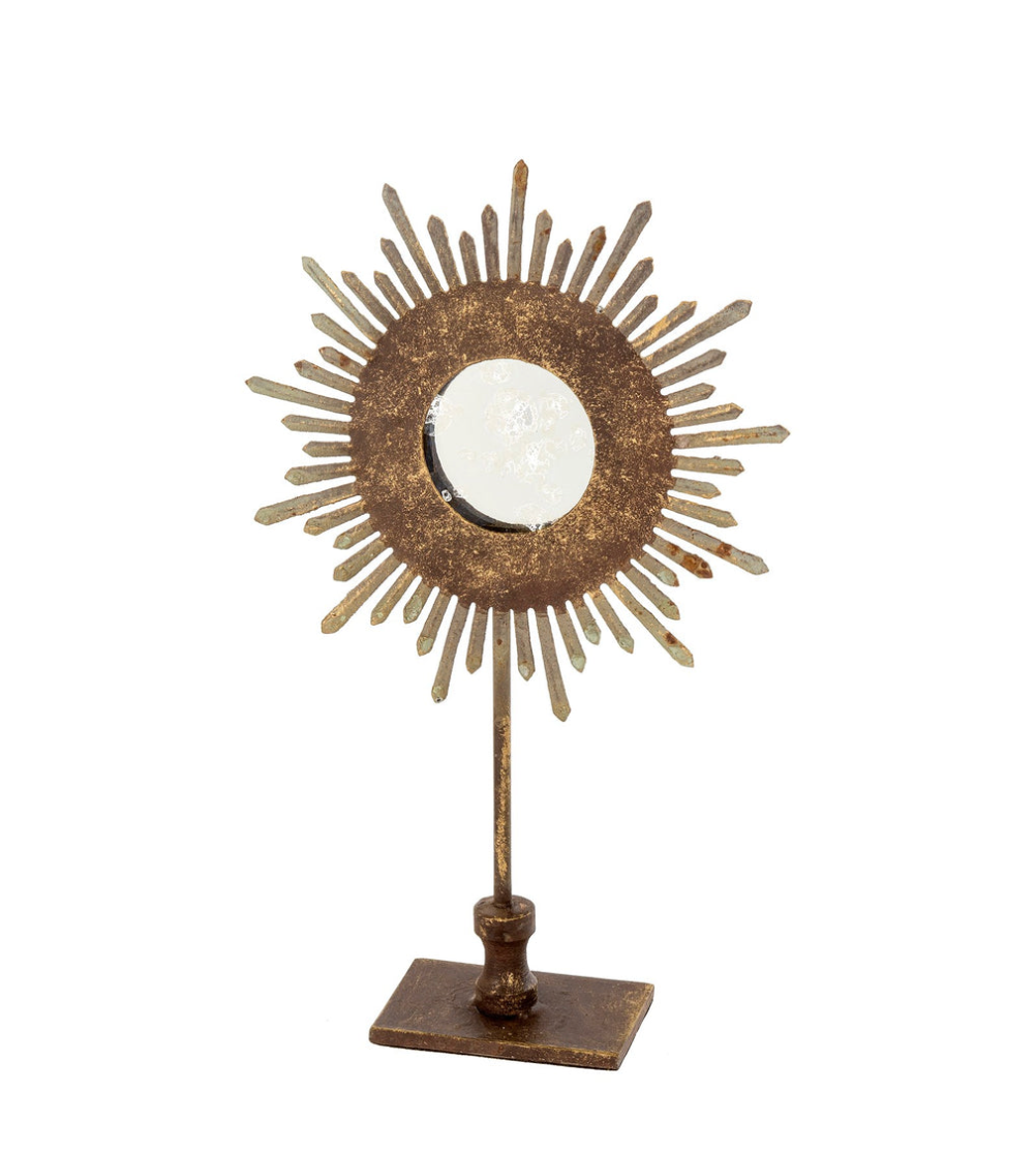 Sunburst Mirror On Stand