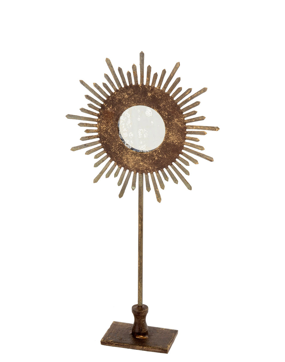 Sunburst Mirror On Stand