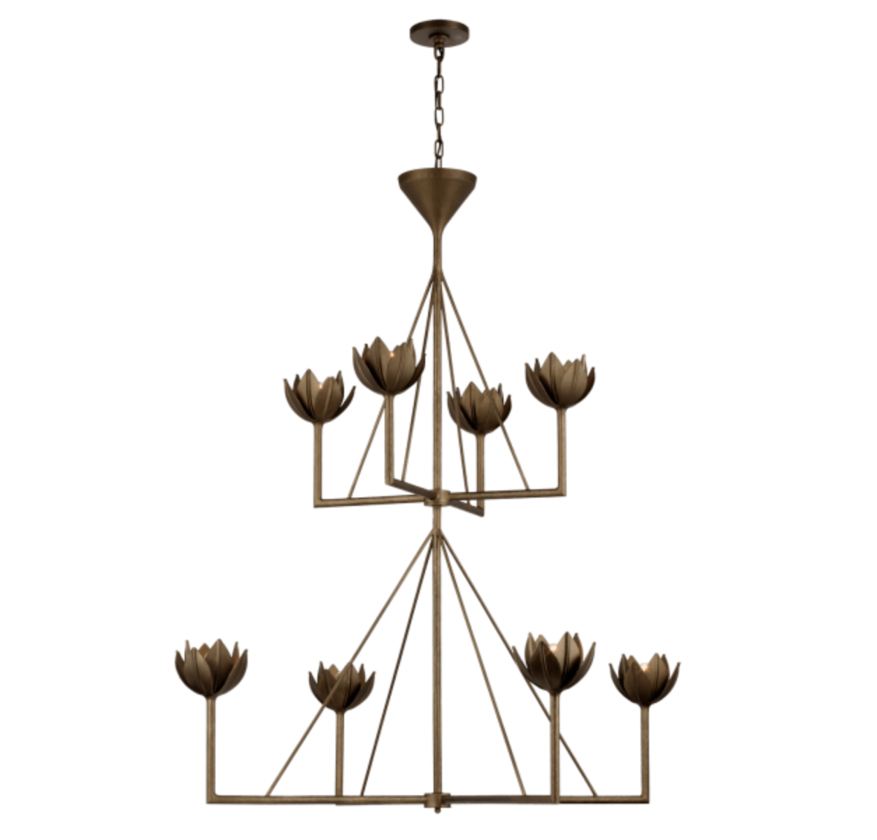 Alberto Large Two Tier Chandelier