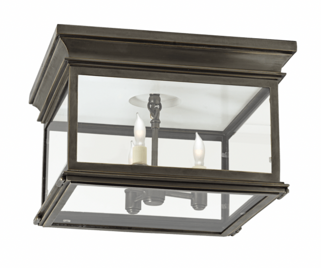 Club Large Square Flush Mount
