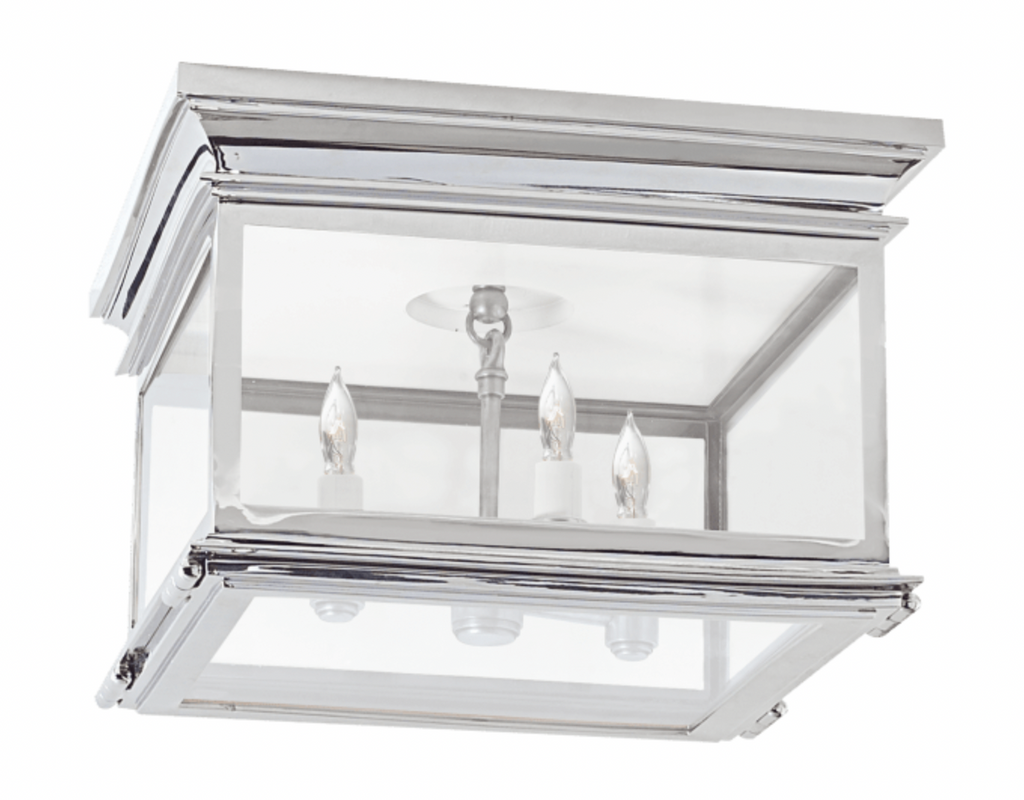 Club Large Square Flush Mount