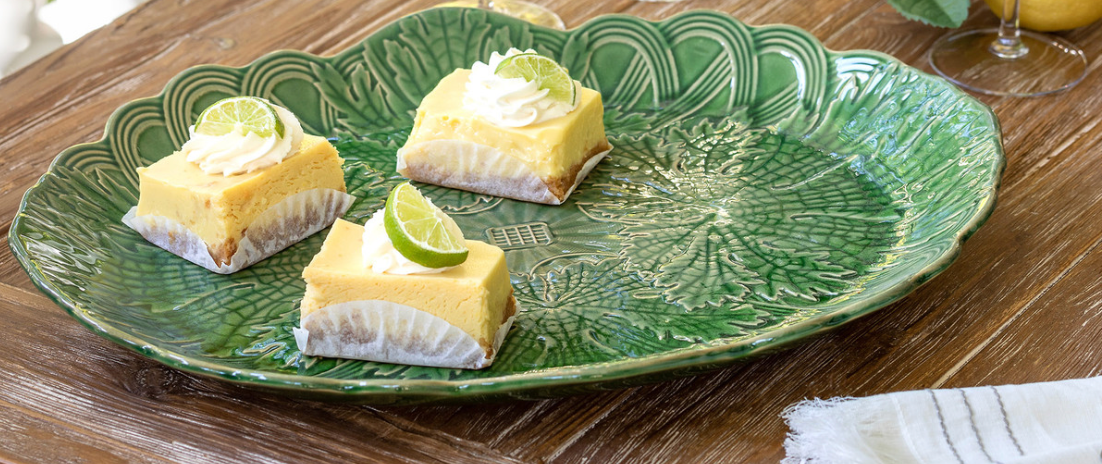 Green Glazed Serving Plate