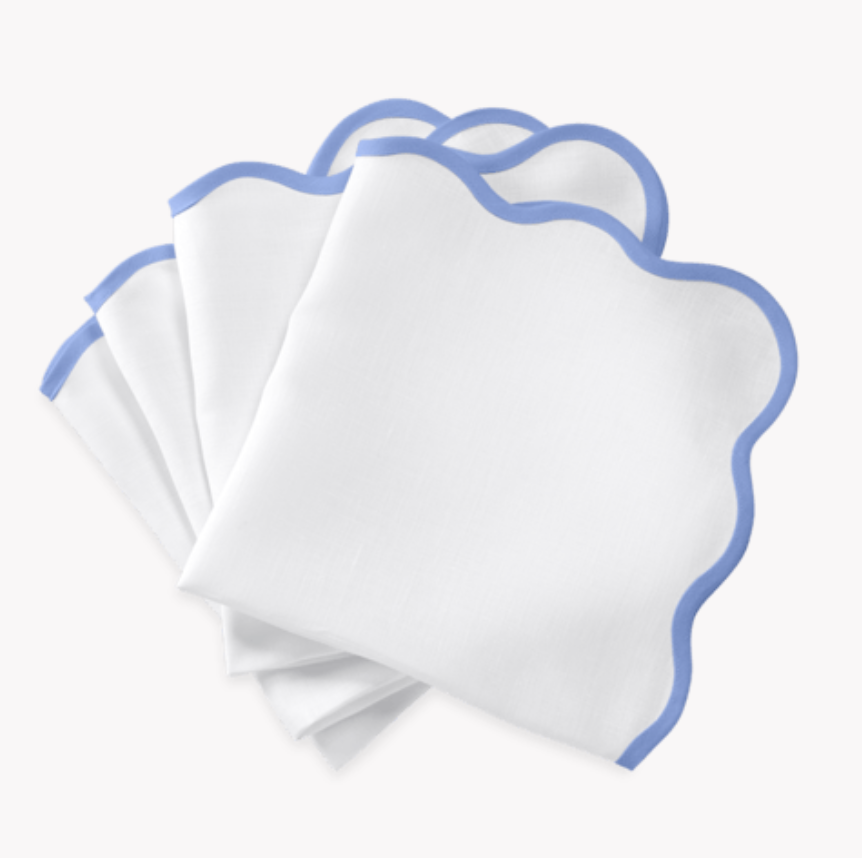 Scallop Edge Napkins- Set of 4