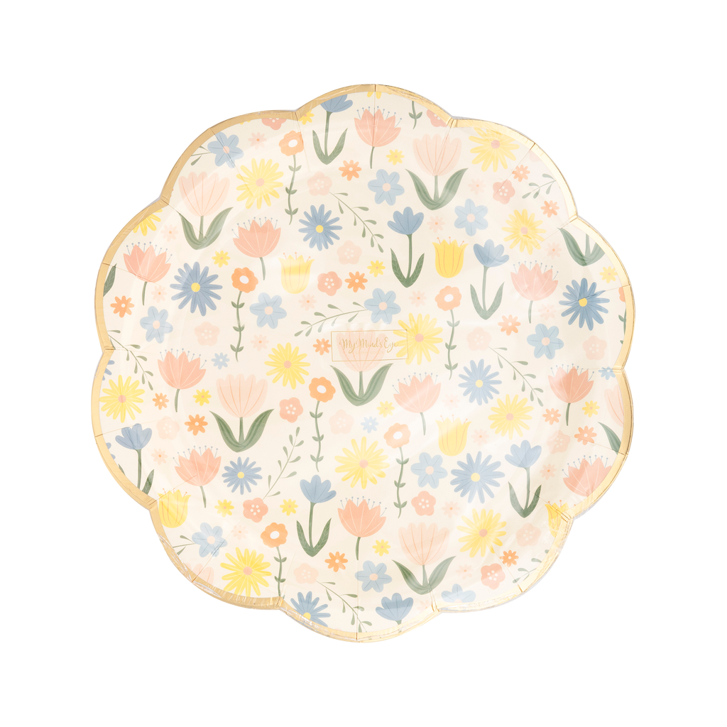 Floral Dessert Plate