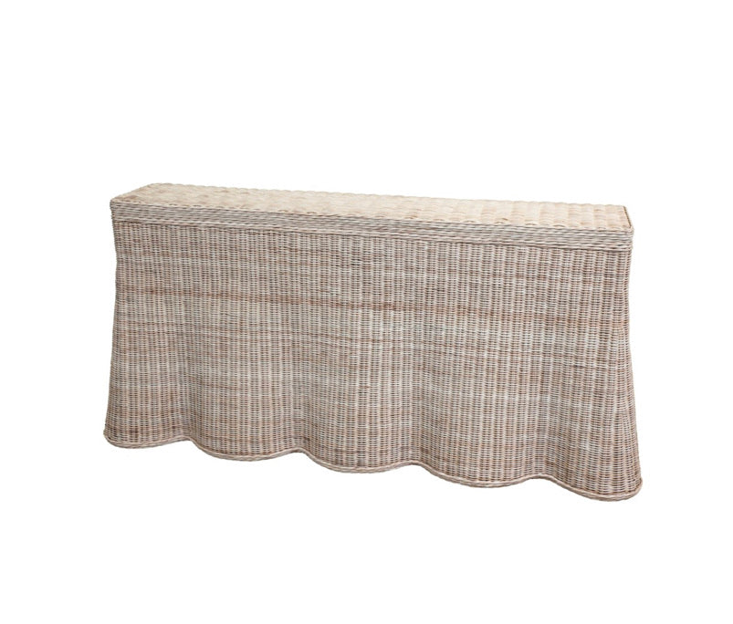 Scalloped Console Table