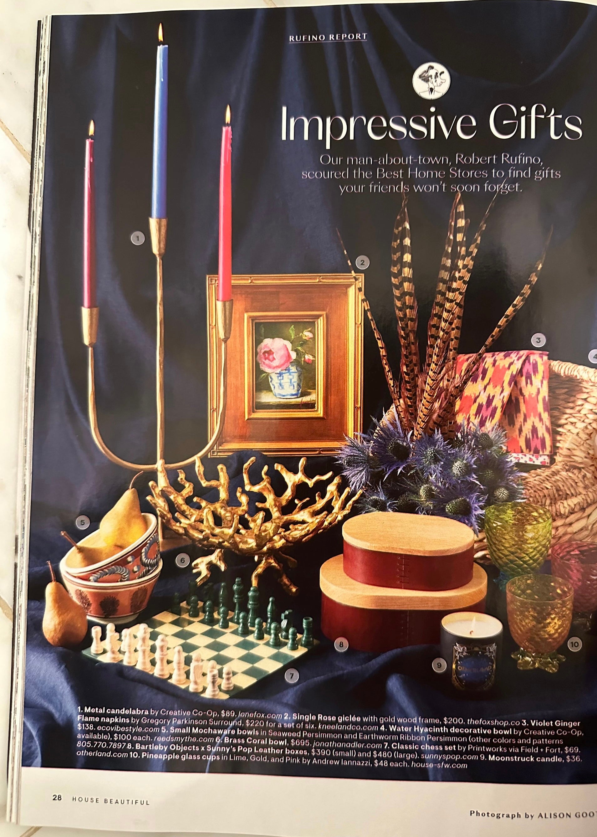 House Beautiful Rose Giclee, 2 styles