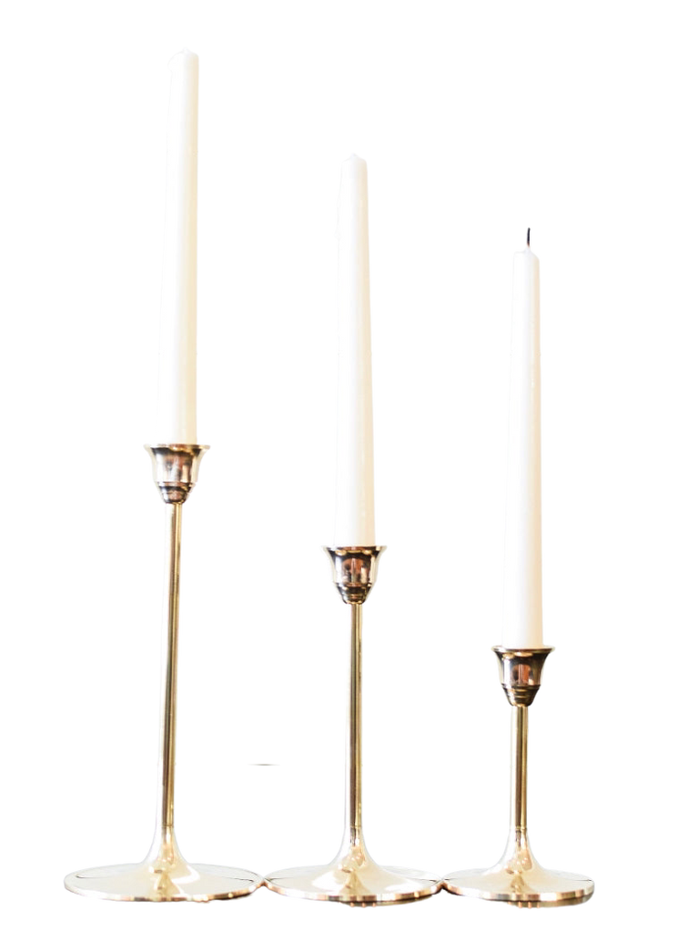 Brass Candlesticks, asst. sizes