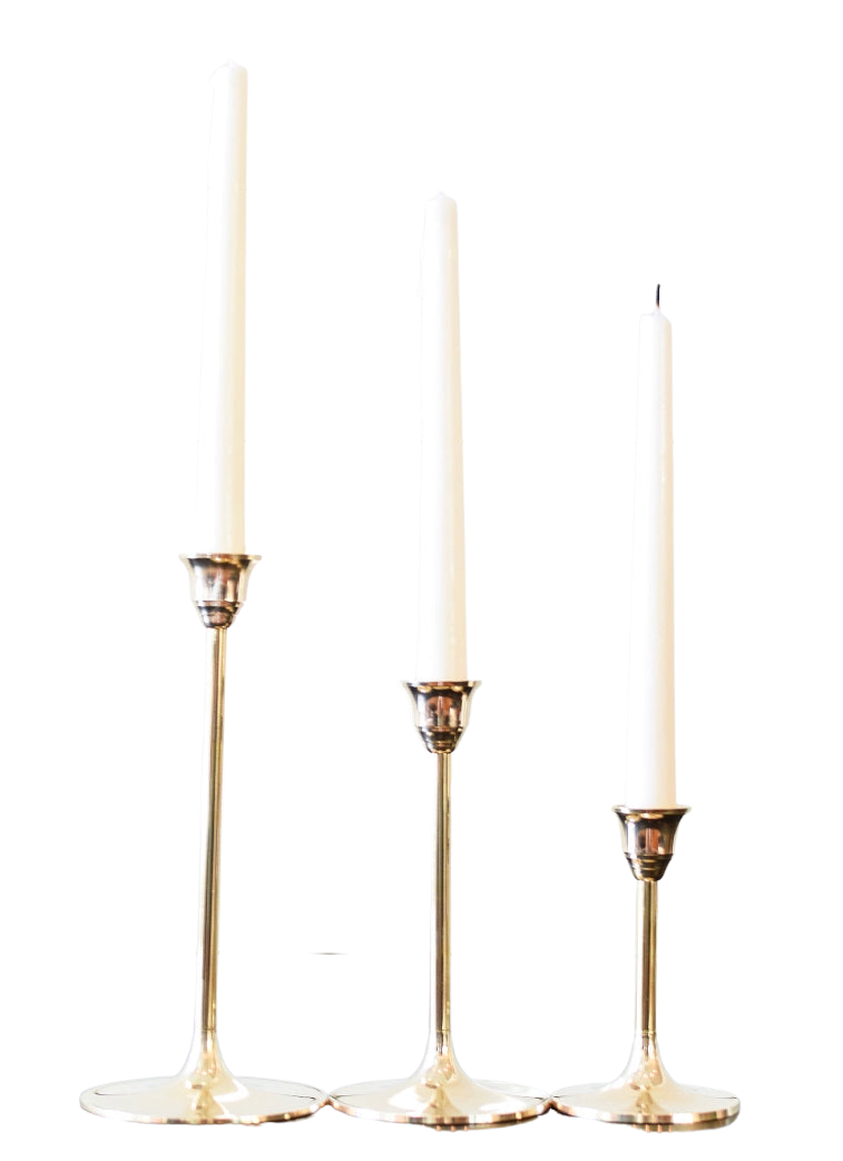 Brass Candlesticks, asst. sizes