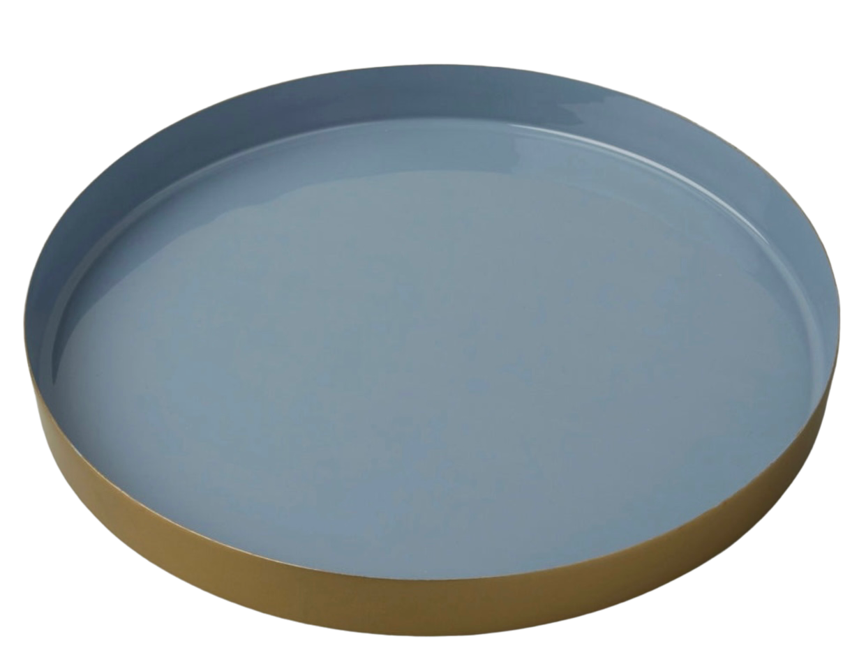 Brass and Enamel Tray