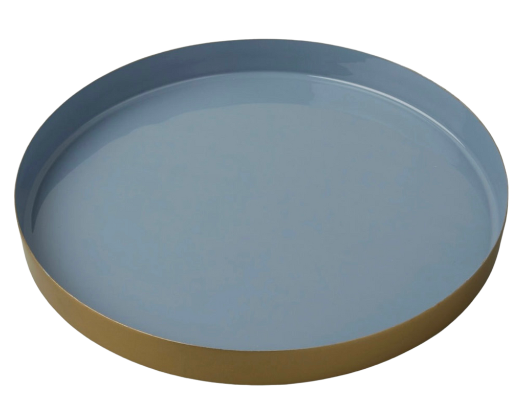 Brass and Enamel Tray