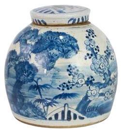 Asian Garden Ginger Jar