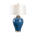 Blue Bee Ginger Jar Lamp