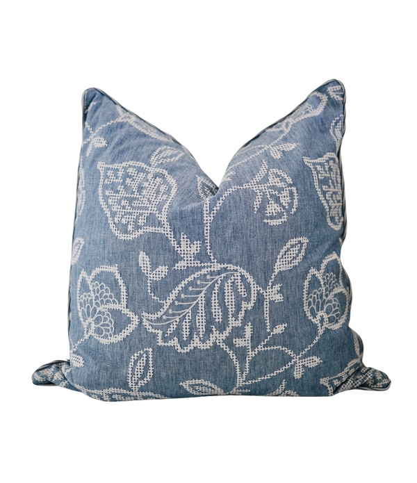 Floral Stitch Pillow Cover