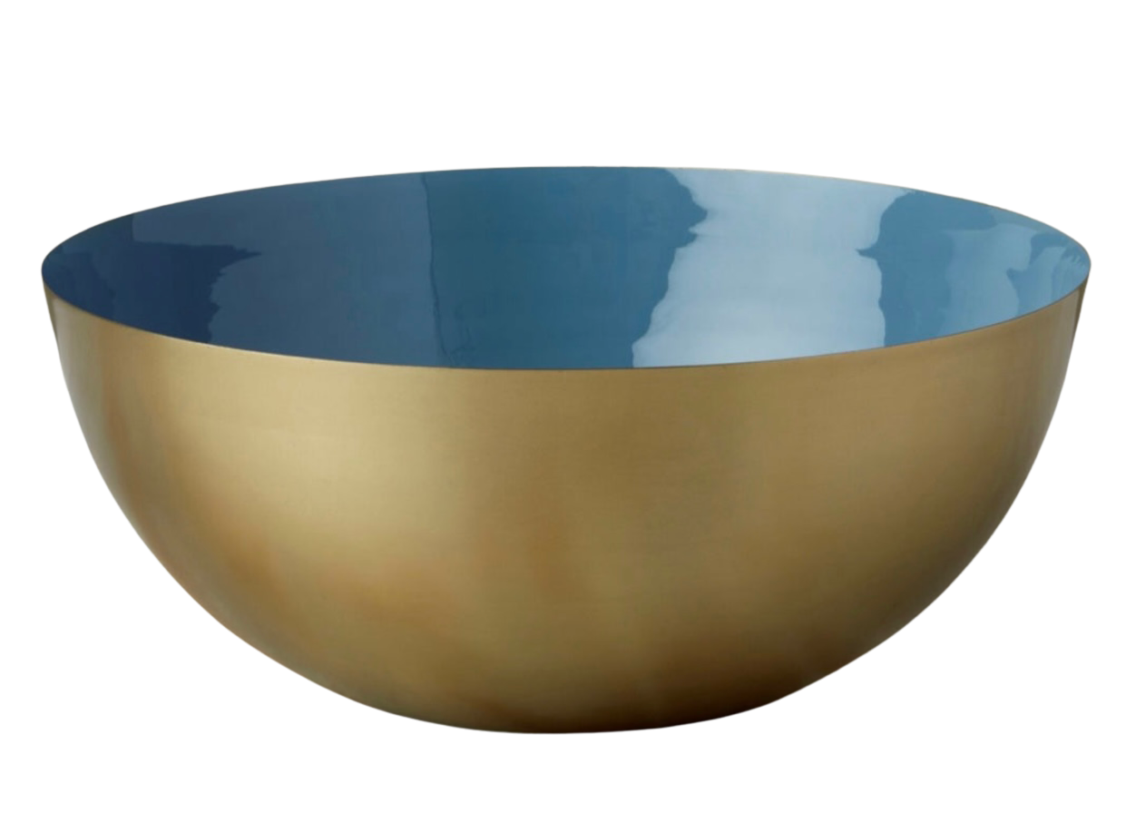 Brass & Enamel Bowl