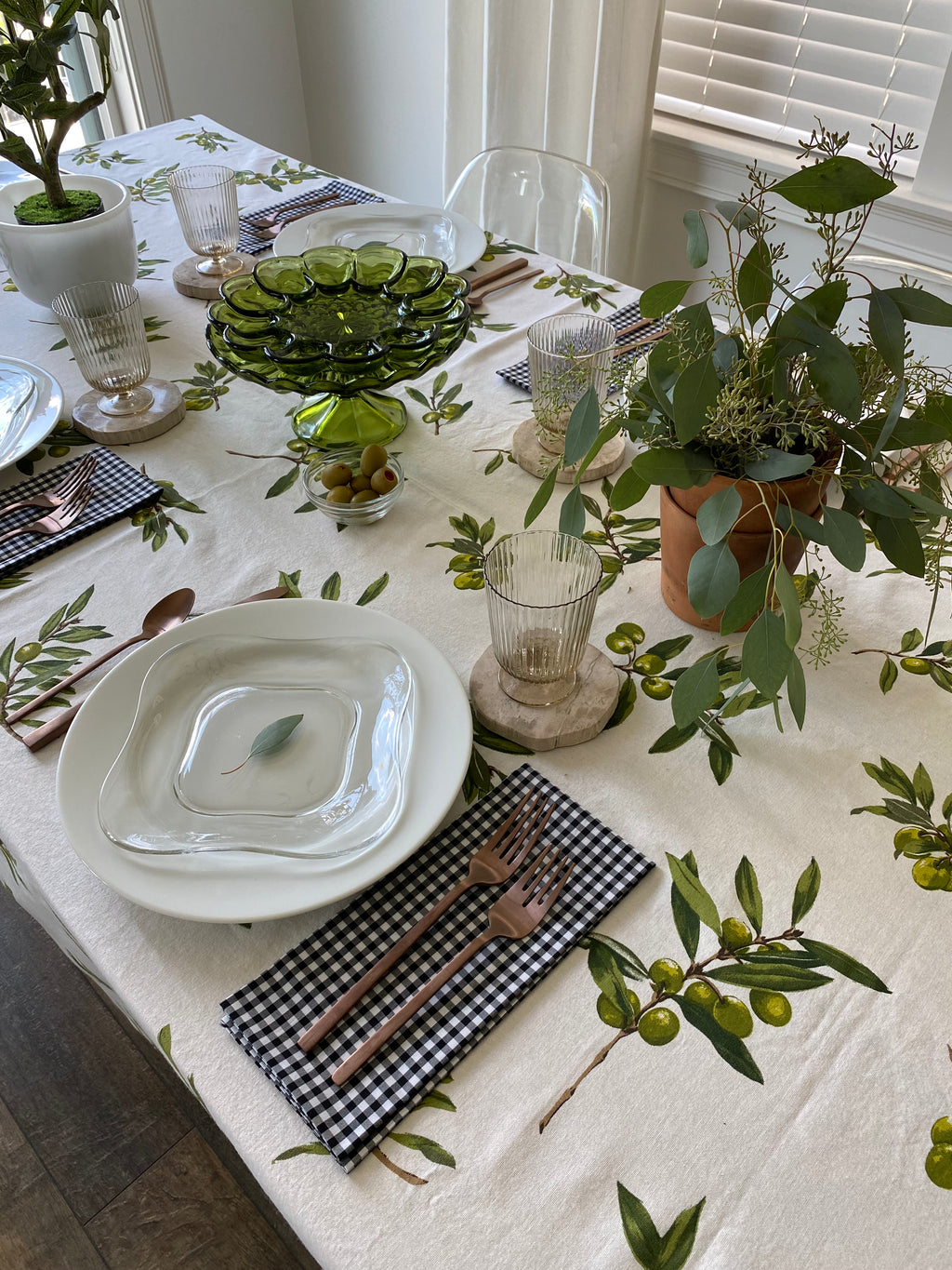 Olive Leaf Tablecloth