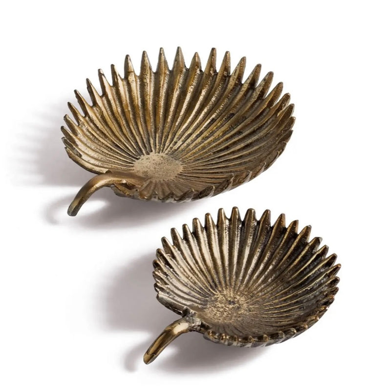 Set of Two Palm Dishes