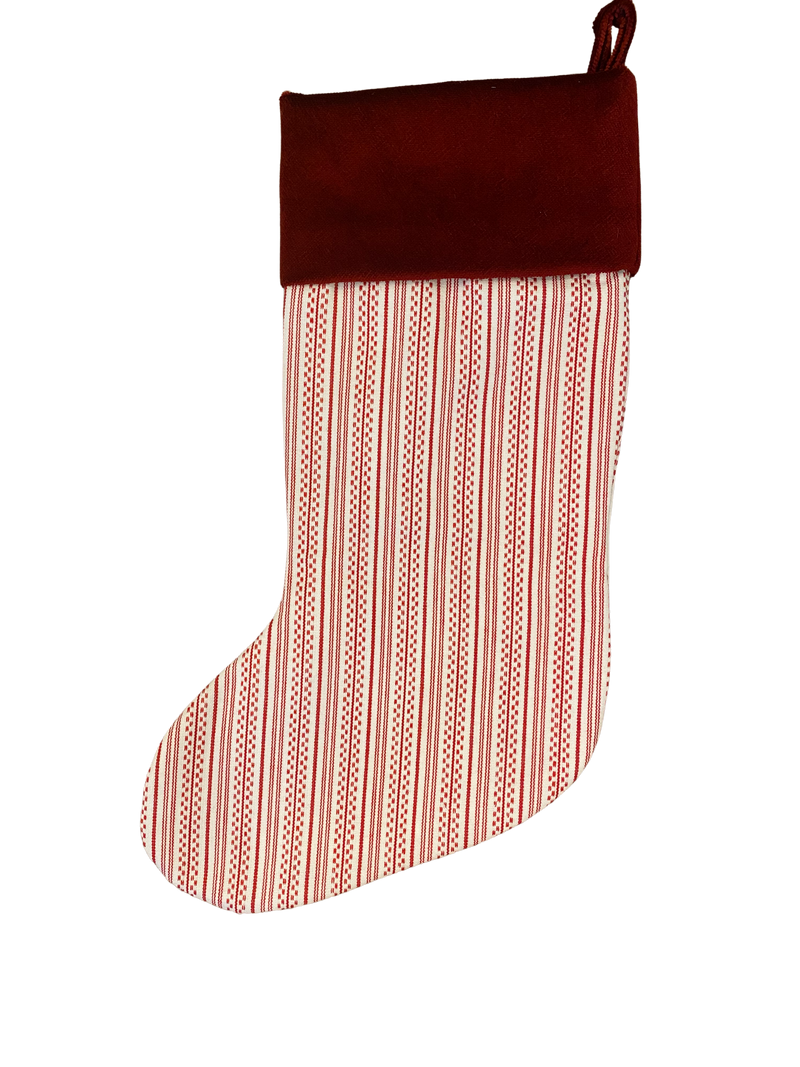 Schumacher Fabric Christmas Stockings, assorted styles