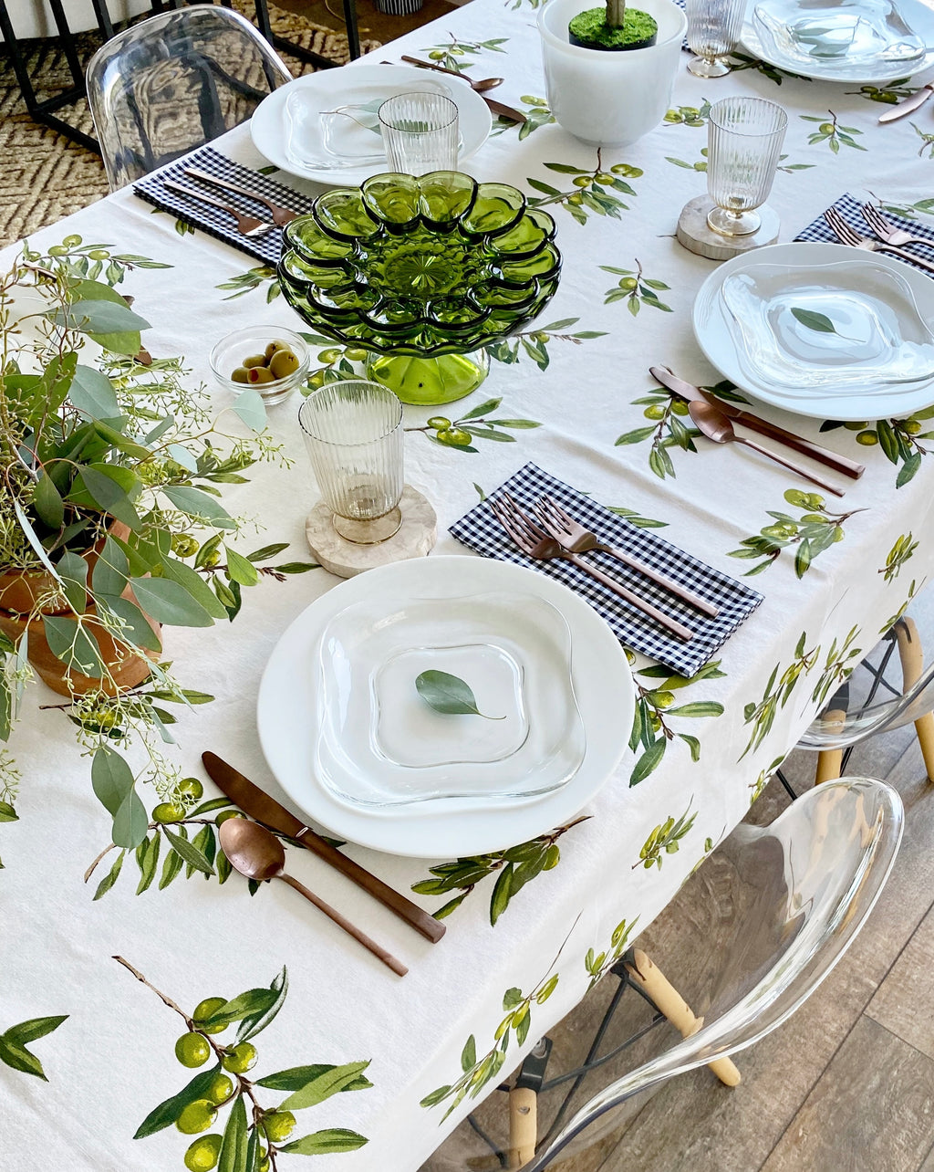 Olive Leaf Tablecloth