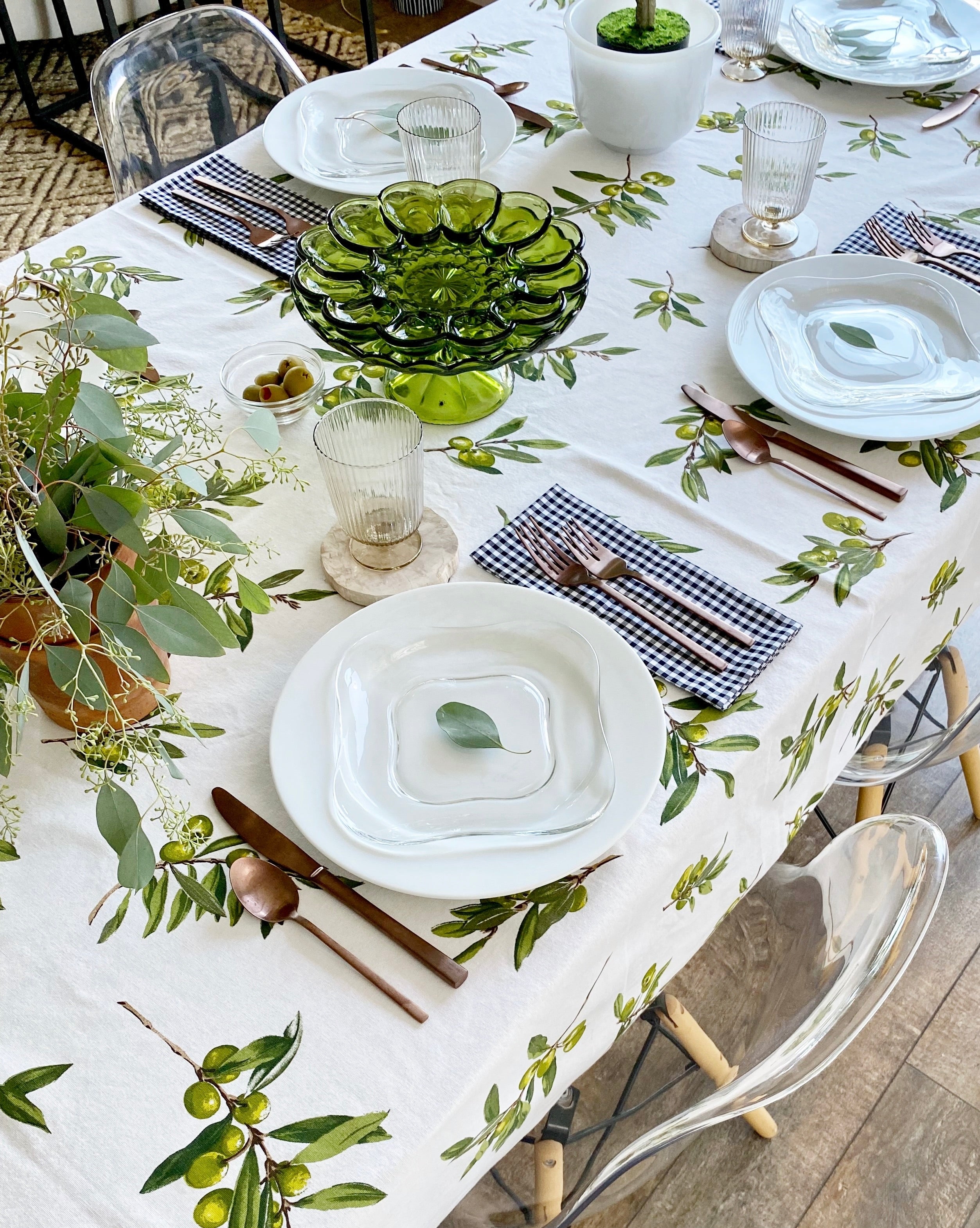 Olive Leaf Tablecloth