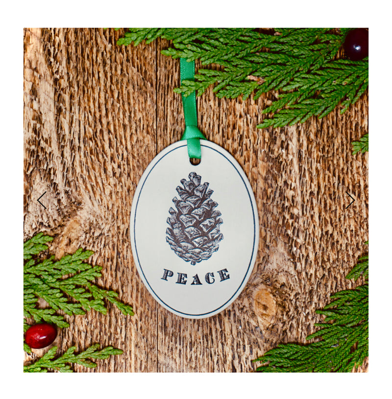 Peace Letterpress Gift Tag