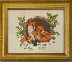 Baby Foxes Cross Stitch