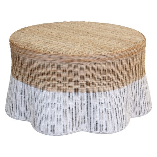 Dipped Scalloped Coffee Table