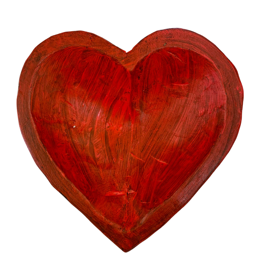 Hand Carved Heart Bowls