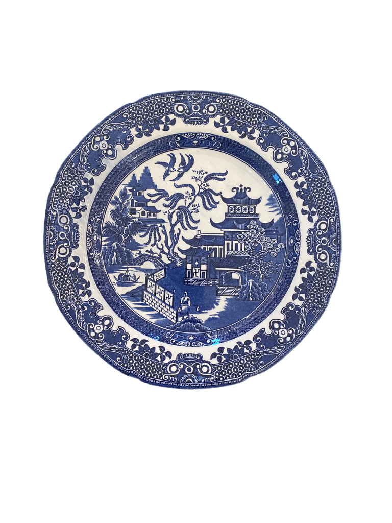 Blue Willow Pagoda Plates