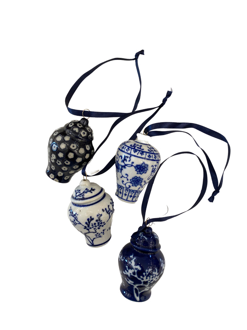 Blue and White Ornaments, assorted styles