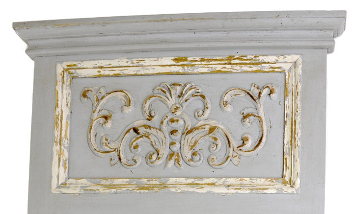 Trumeau Wall Mirror in Blue and Gray